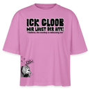 ICK GLOOB MIR LAUST DER AFFE-Frauen Boxy Bio-T-Shirt - Pink