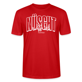 Berlin Shirt mit Schnauze-NÜSCHT MUSS ICK-Unisex T-Shirt Bio - Rot