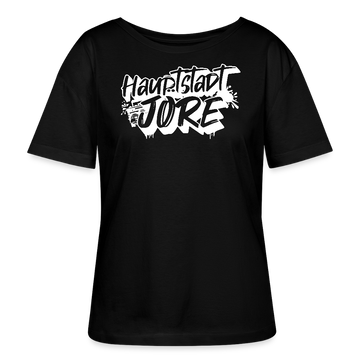 Berlin Shirt-HAUPTSTADTJÖRE-Rundhals Frauen Bio-T-Shirt - Schwarz