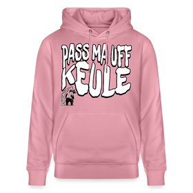 PASS MA UFF KEULE-Unisex Bio-Hoodie II - Lila Traum
