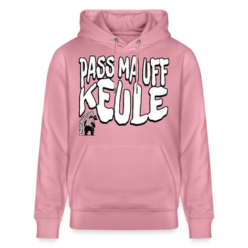 PASS MA UFF KEULE-Unisex Bio-Hoodie II - Lila Traum