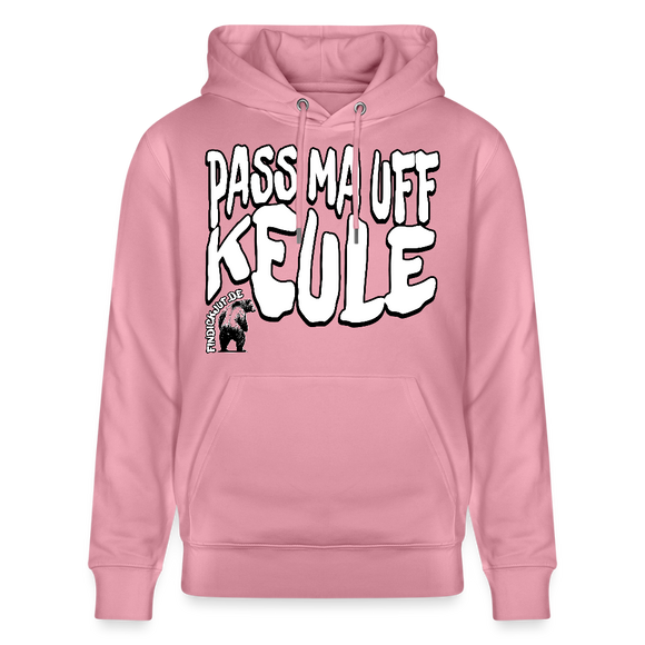 PASS MA UFF KEULE-Unisex Bio-Hoodie II - Lila Traum