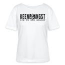 KEENE ANGST, ICK TU SIE NÜSCHT-Rundhals Frauen Bio-T-Shirt - Weiß