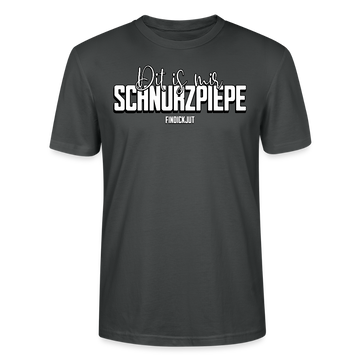 SCHNURZPIEPE-Unisex T-Shirt BIO II - Anthrazit