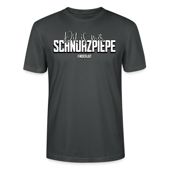 SCHNURZPIEPE-Unisex T-Shirt BIO II - Anthrazit