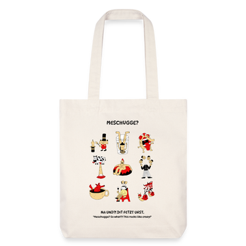 MESCHUGGE-recycelter Heavyweight Stoffbeutel - Naturweiß