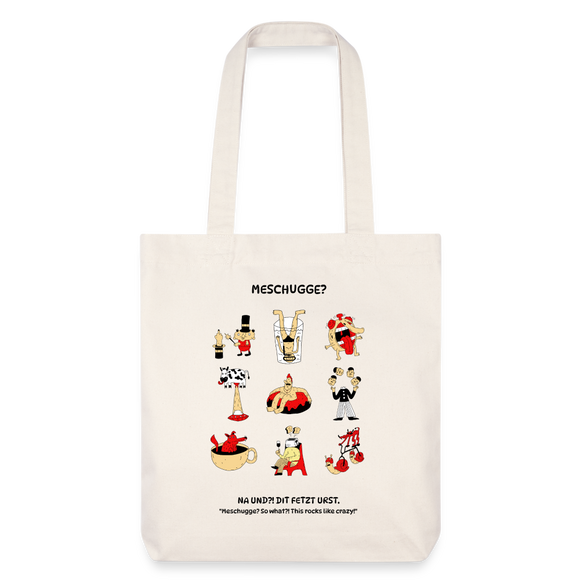 MESCHUGGE-recycelter Heavyweight Stoffbeutel - Naturweiß