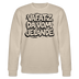 Berliner Schnauze-VAFATZ DA IM JELÄNDE-Unisex Bio-Sweatshirt - Beige