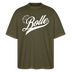 ICK FREU MA WIE BOLLE-Oversized Unisex Bio T-Shirt - Khaki