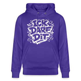 ICK DARF DIT-Unisex Bio-Hoodie mit Berliner Spruch - Purple Love 