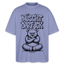 Berlin Shirt-NÜSCHT DARF ICK-Oversized Unisex Bio T-Shirt - Violett