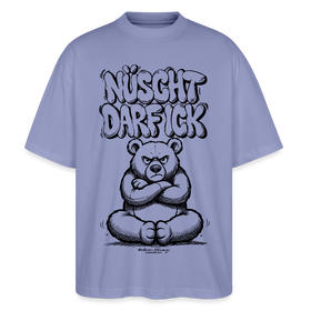 Berlin Shirt-NÜSCHT DARF ICK-Oversized Unisex Bio T-Shirt - Violett