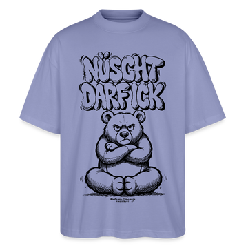 Berlin Shirt-NÜSCHT DARF ICK-Oversized Unisex Bio T-Shirt - Violett