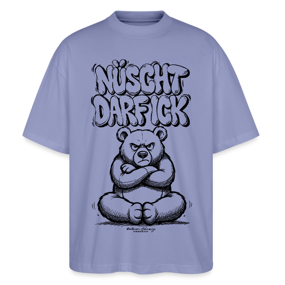Berlin Shirt-NÜSCHT DARF ICK-Oversized Unisex Bio T-Shirt - Violett