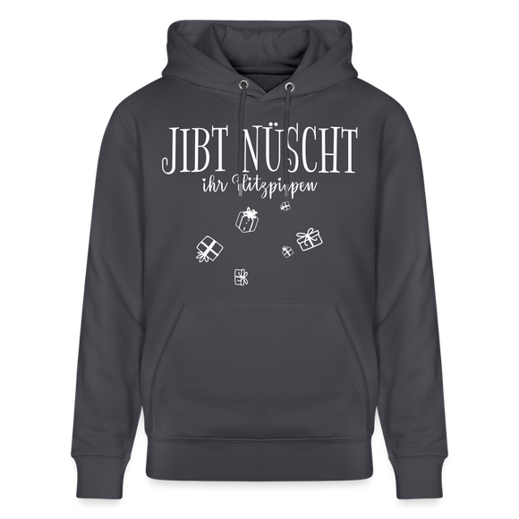 JIBT NÜSCHT zu Weihnachten in Berlin-Unisex Bio-Hoodie - Indigoblau