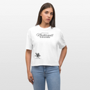 NACHTIGALL ICK HÖR DIR TRAPSEN-Frauen Boxy Bio-T-Shirt - Weiß