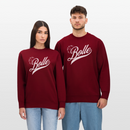 ICK FREU MA WIE BOLLE-Unisex Bio-Sweatshirt - Burgunderrot