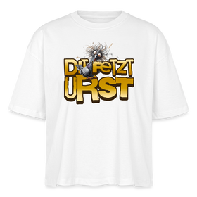 DIT FETZT URST - Frauen Boxy Bio-T-Shirt - Weiß
