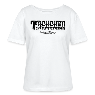 Berliner Begrüssung-TACHCHEN IHR FLITZPIEPEN-Rundhals Frauen Bio-T-Shirt - Weiß