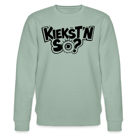 Berlin Unisex Bio-Sweatshirt-KIEKSTN SO? - Helles Graugrün