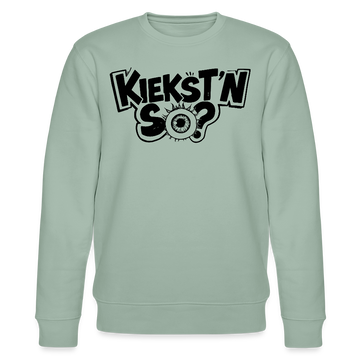 Berlin Unisex Bio-Sweatshirt-KIEKSTN SO? - Helles Graugrün