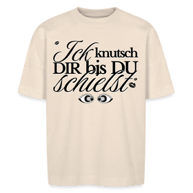 ICK KNUTSCH DIR - Unisex Oversize Bio-T-Shirt BLASTER - Naturweiß