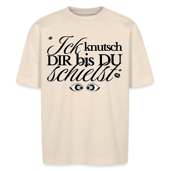 ICK KNUTSCH DIR - Unisex Oversize Bio-T-Shirt BLASTER - Naturweiß