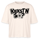 Berlin Shirt mit Berliner Schnauze -KIEKSTN SO?Frauen Boxy Bio-T-Shirt - Natur