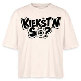 Berlin Shirt mit Berliner Schnauze -KIEKSTN SO?Frauen Boxy Bio-T-Shirt - Natur