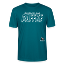 Berliner Spruch-EINFACH AUS DAFFKE-Unisex BIO T-Shirt - Ozeanblau