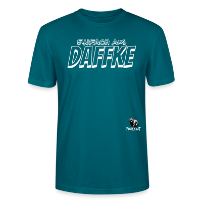 Berliner Spruch-EINFACH AUS DAFFKE-Unisex BIO T-Shirt - Ozeanblau