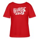 Berlin Shirt-HAUPTSTADTJÖRE-Rundhals Frauen Bio-T-Shirt - Rot