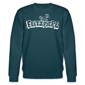Berliner FLITZPIEPE-Unisex Bio-Sweatshirt 2026 - Dunkles Petrol