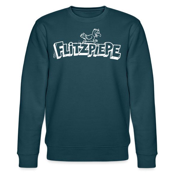 Berliner FLITZPIEPE-Unisex Bio-Sweatshirt 2026 - Dunkles Petrol