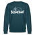 BLÜMERANT-Unisex Bio-Sweatshirt mit echt Berliner Schnauze - Dunkles Petrol