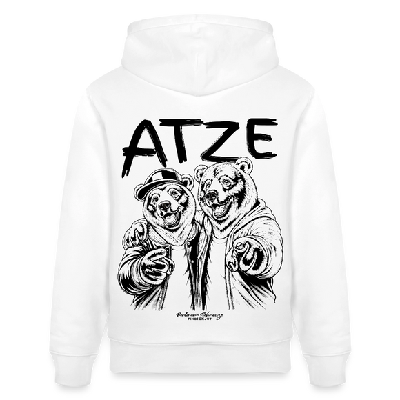 Atze-Berlin-Unisex Bio-Hoodie - Weiß