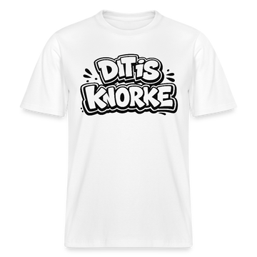 DIT IS KNORKE-RELAXED FIT Unisex Bio T-Shirt - Weiß