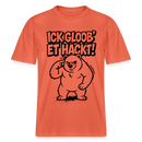 Berlin Shirt-ICK GLOOB ET HACKT-RELAXED FIT Unisex Organic T-Shirt - Hellrot