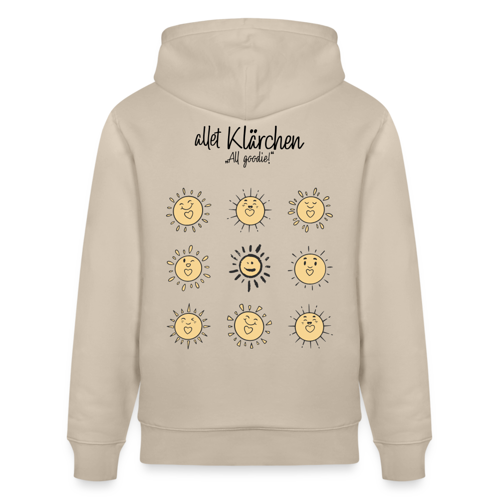 ALLET KLÄRCHEN-Unisex Bio-Hoodie - Beige