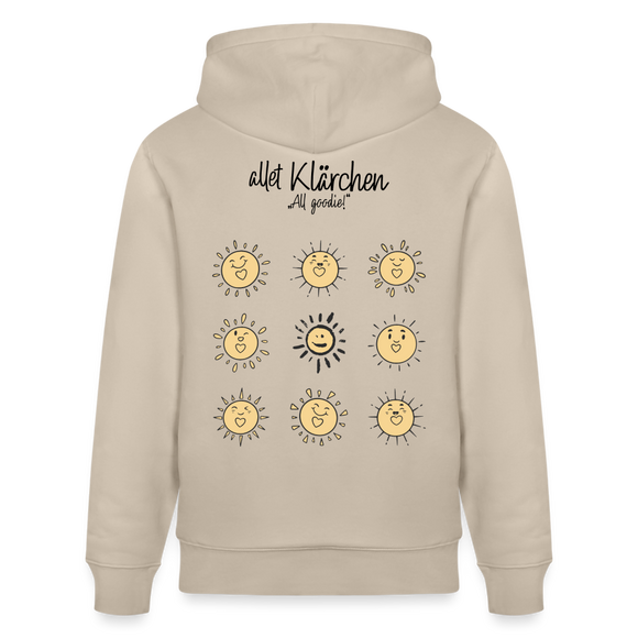 ALLET KLÄRCHEN-Unisex Bio-Hoodie - Beige
