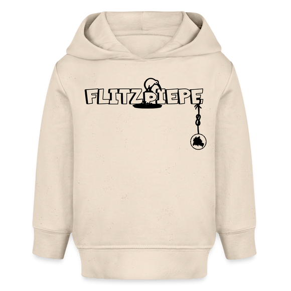 EINE FLITZPIEPE - Bio Hoodie BABY - Naturweiß