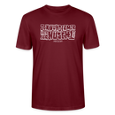 Berliner Spruch-ICK WUNDER MIR-Unisex T-Shirt BIO - Burgunderrot