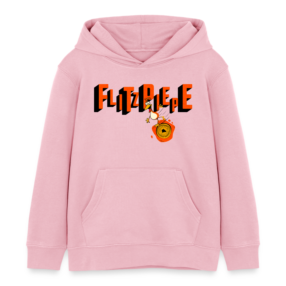 FLITZPIEPE - Kinder Bio-Hoodie - Hellrosa