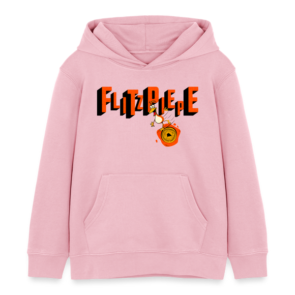 FLITZPIEPE - Kinder Bio-Hoodie - Hellrosa