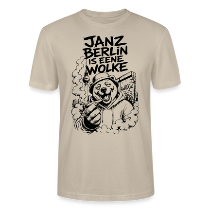 JANZ BERLIN IS EENE WOLKE-Dit Kiffer Shirt-Unisex T-Shirt - Beige