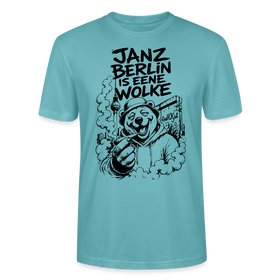 JANZ BERLIN IS EENE WOLKE-Dit Kiffer Shirt-Unisex T-Shirt - Pastelltürkis