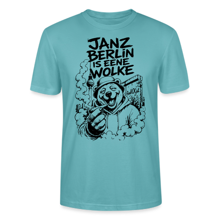 JANZ BERLIN IS EENE WOLKE-Dit Kiffer Shirt-Unisex T-Shirt - Pastelltürkis
