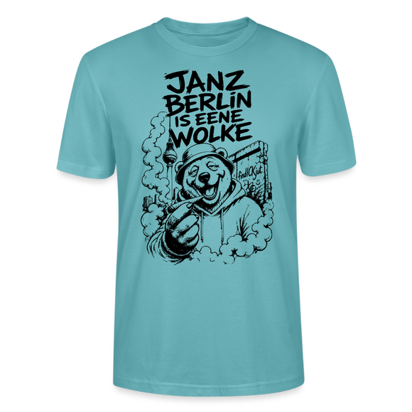 JANZ BERLIN IS EENE WOLKE-Dit Kiffer Shirt-Unisex T-Shirt - Pastelltürkis