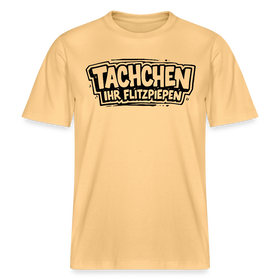 Dit Berlin Shirt-TACHCHEN IHR FLITZPIEPEN- RELAXED FIT Unisex Bio T-Shirt - Hellgelb