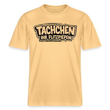 Dit Berlin Shirt-TACHCHEN IHR FLITZPIEPEN- RELAXED FIT Unisex Bio T-Shirt - Hellgelb